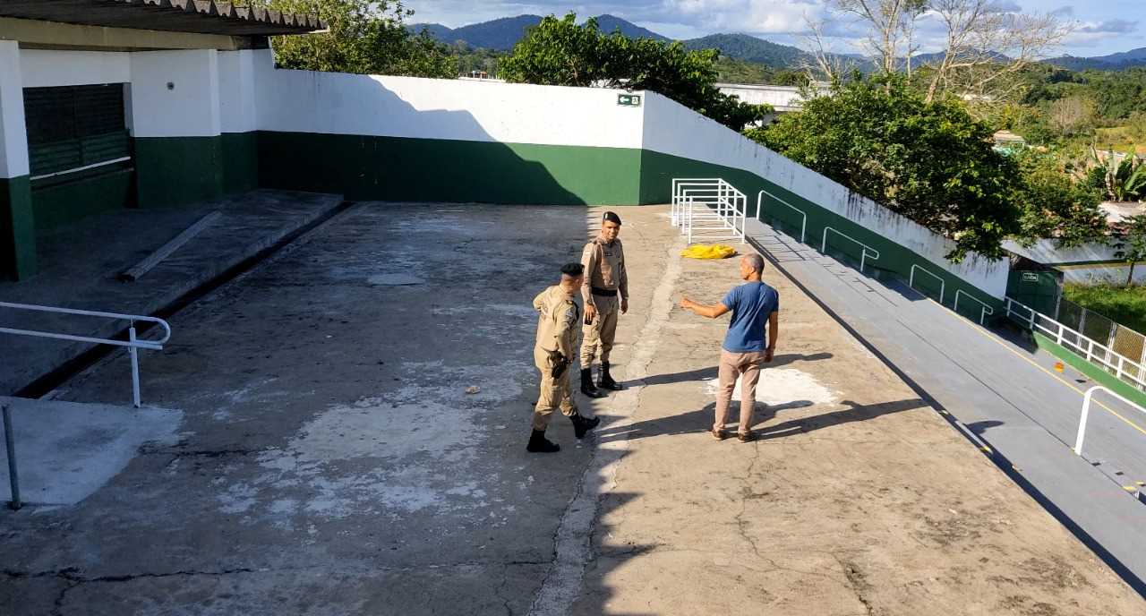 Camacã: Polícia Militar faz vistorias no Estádio Ribeirão

